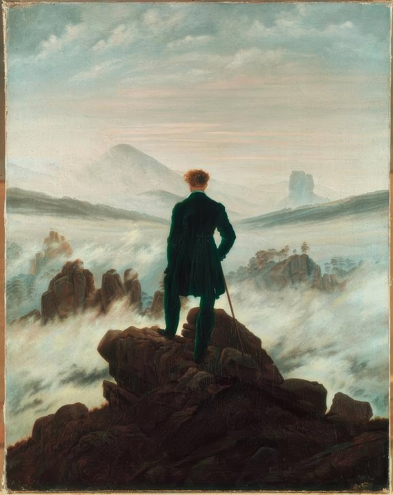 Wanderer above the Sea of Fog by Caspar David Friedrich