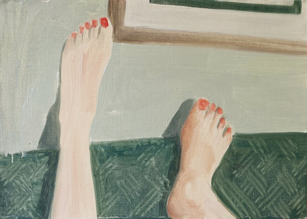 28.04.20 She was on the phone by Cathy Lomax