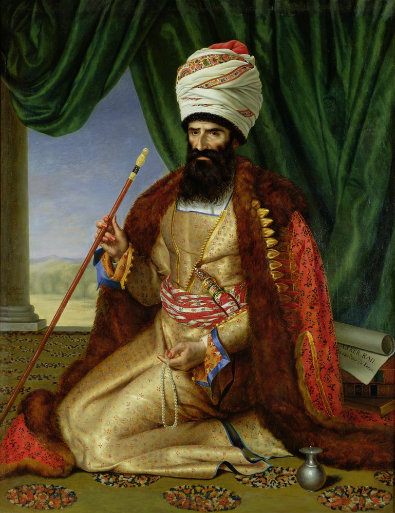 Portrait of Asker-Khan, Ambassador of Persia, in Paris in 1808 by Cesarine Davin
