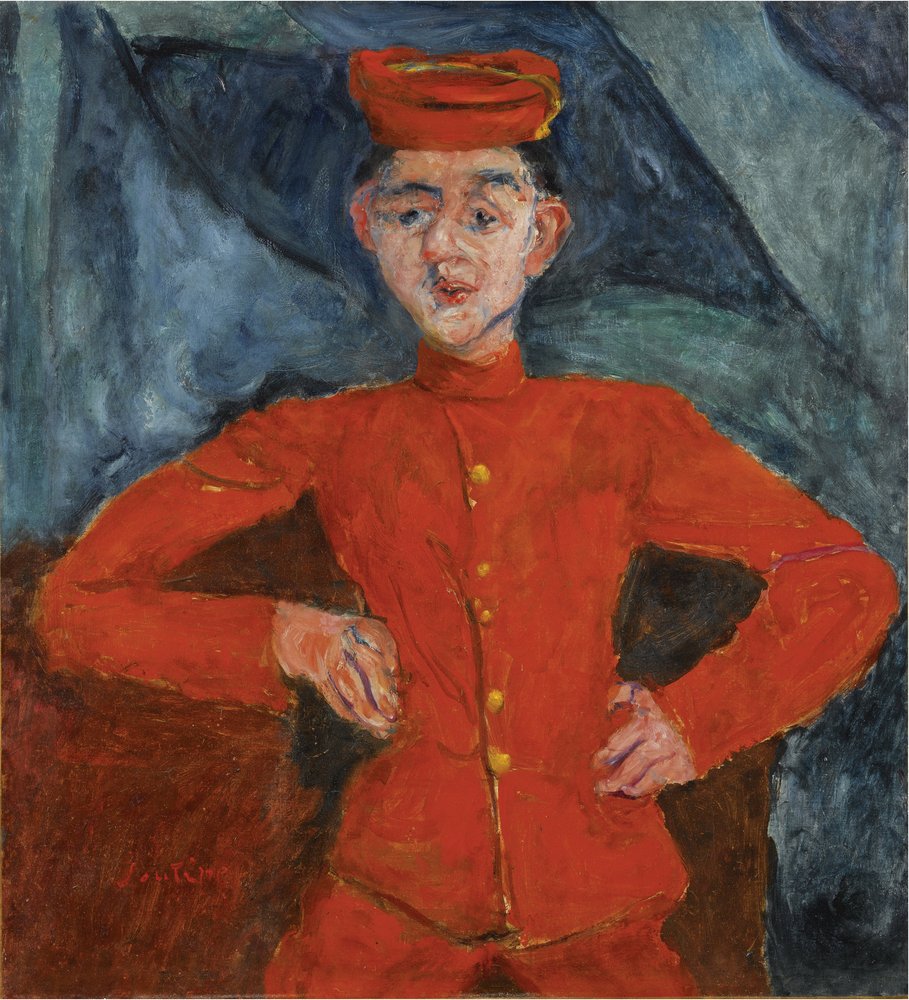 The Hunter from Maxim’s by Chaim Soutine (1893-1943), c. 1925 - 82 x 75 - Private Collection by Chaim Soutine