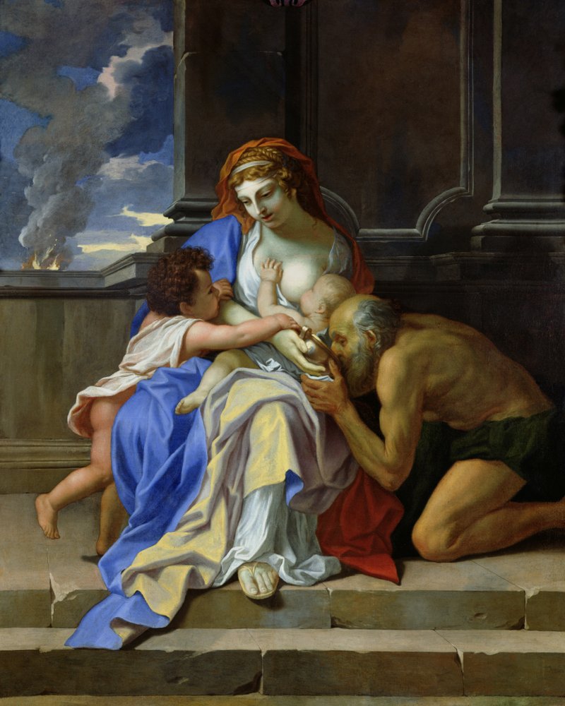 An Allegory of Charity by Charles Le Brun