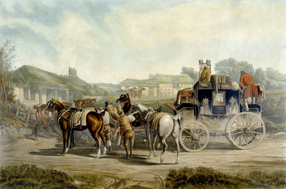 Changing Horses, from 'Fores Coaching Recollections'
