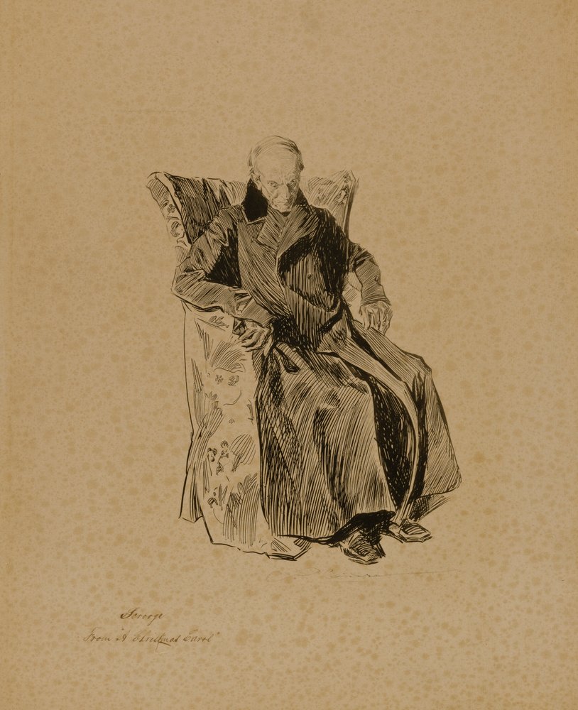 Scrooge, from "A Christmas Carol" by Charles Dana Gibson
