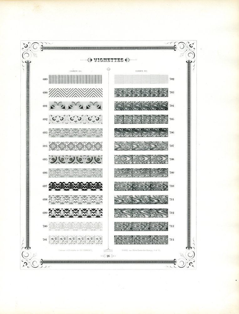Specimen Catalog of Decorative Borders and Ornamental Lines
