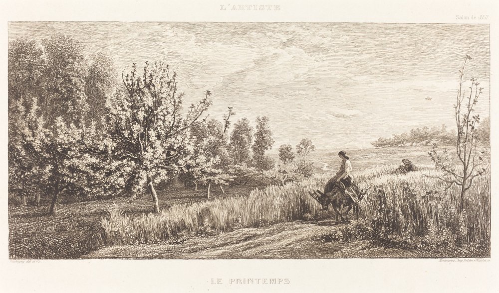 Springtime by Charles Francois Daubigny