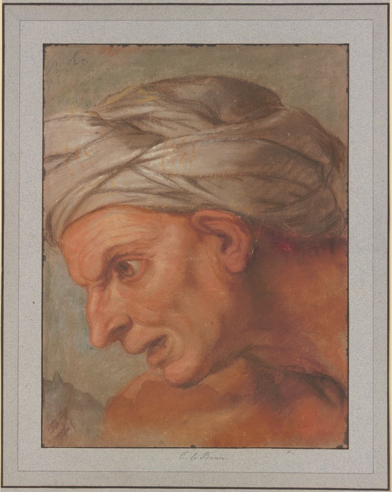 Head in Left Profile from “The Queens at the Feet of Alexander the Great” by Charles Le Brun