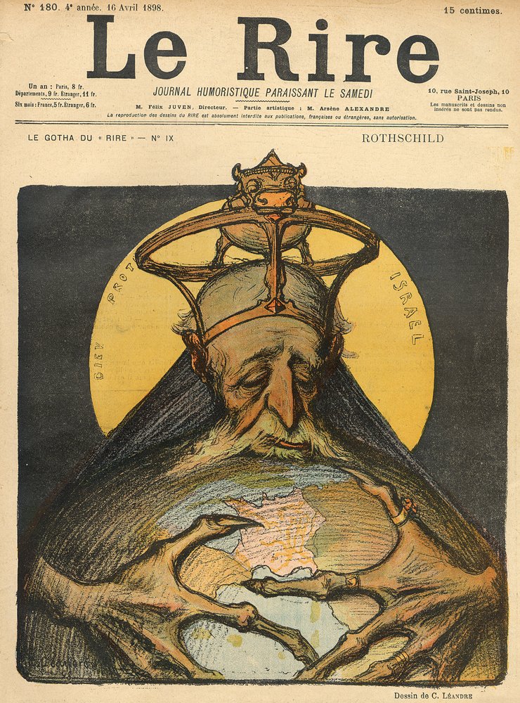 Caricature of the Rothschild family, from the front cover of 