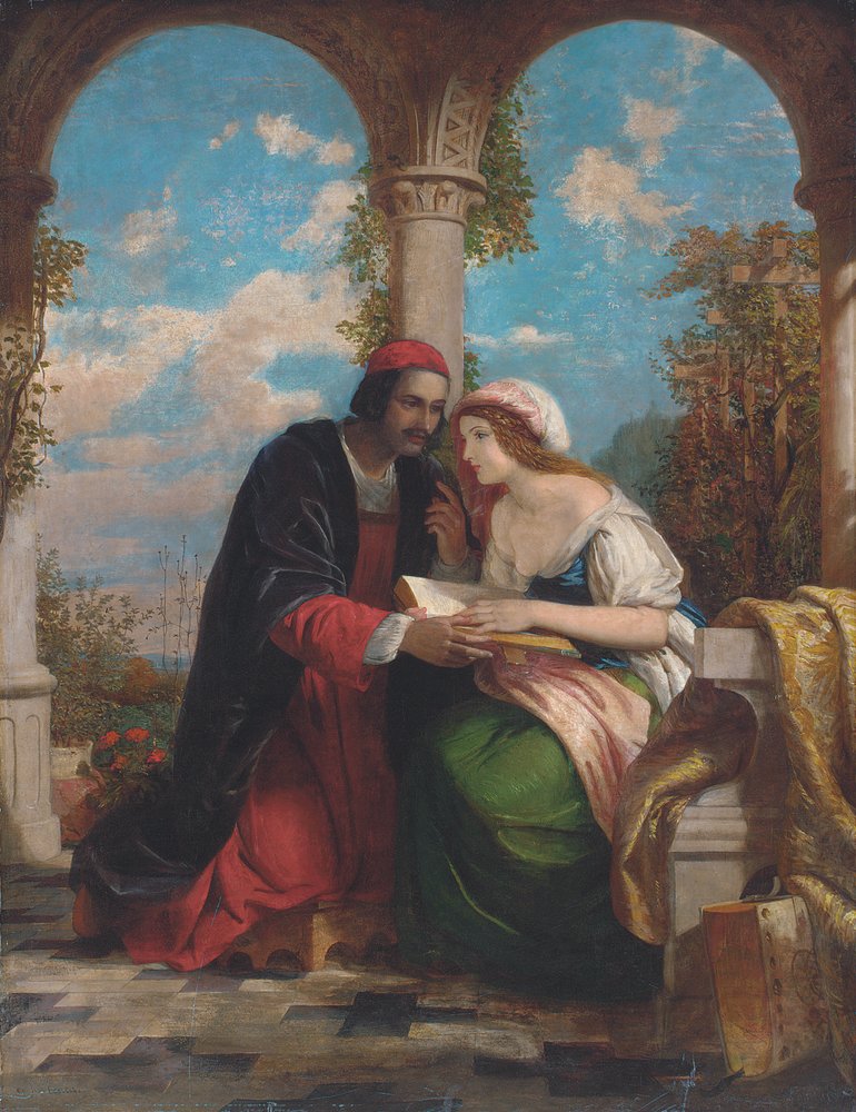 Abelard and Heloise on a Terrace by Charles Lock Eastlake