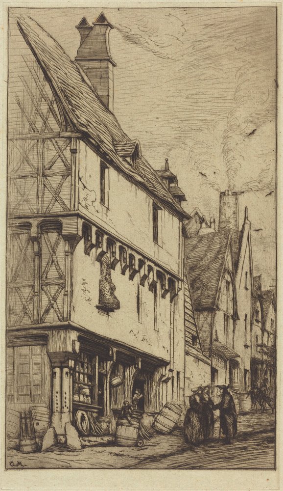 An Old House at Bourges, Sometimes Called the “Musician