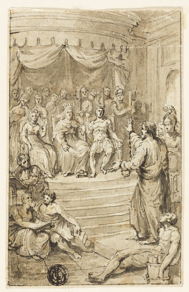 Paul Before Festus and Agrippa by Charles Reuben Ryley