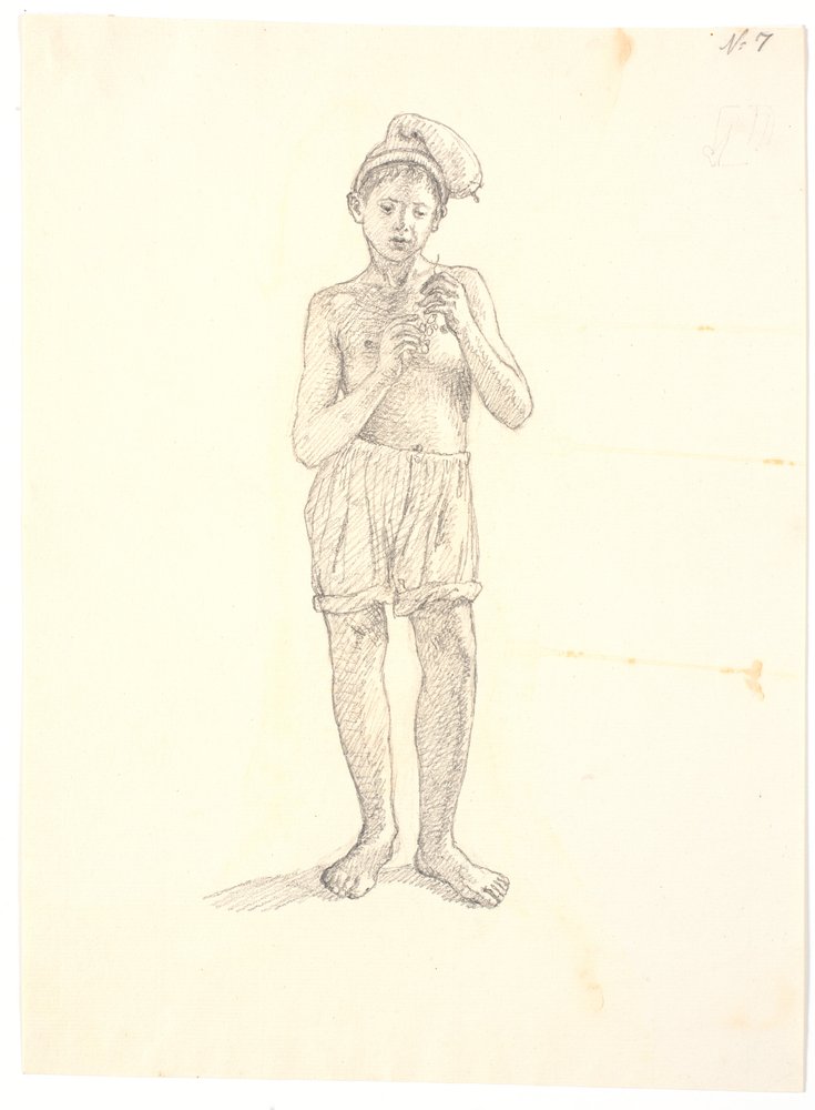 Standing Italian Boy by Christen Købke