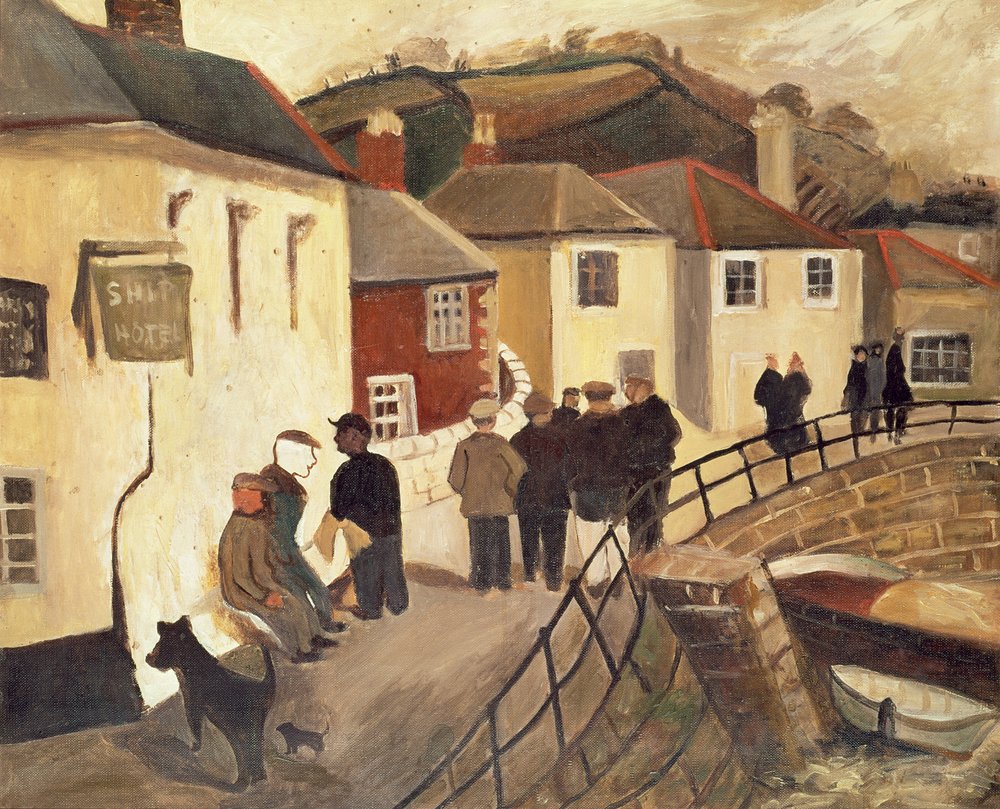 The Ship Hotel, Mousehole, Cornwall, 1929 by Christopher Wood