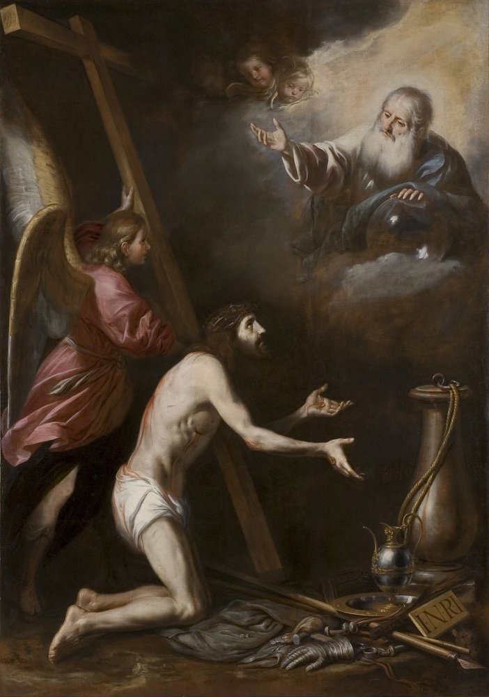 Christ Flagellated Kneeling Before God the Father