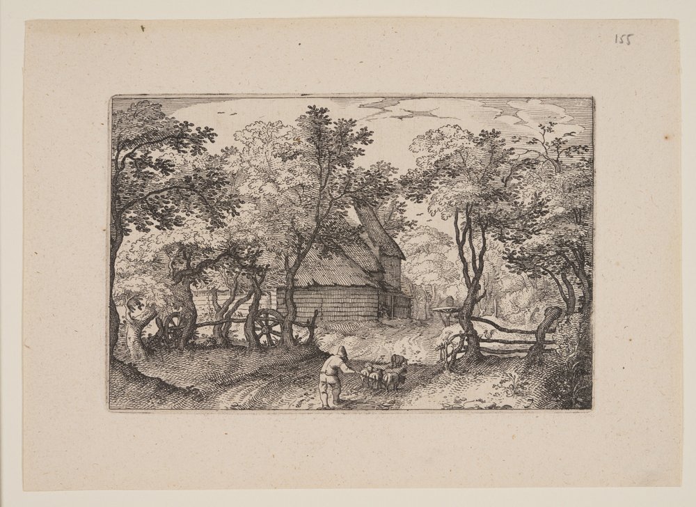 The Road Toward Heemstede, from Views in the Surroundings of Haarlem by Claes Jansz. Visscher