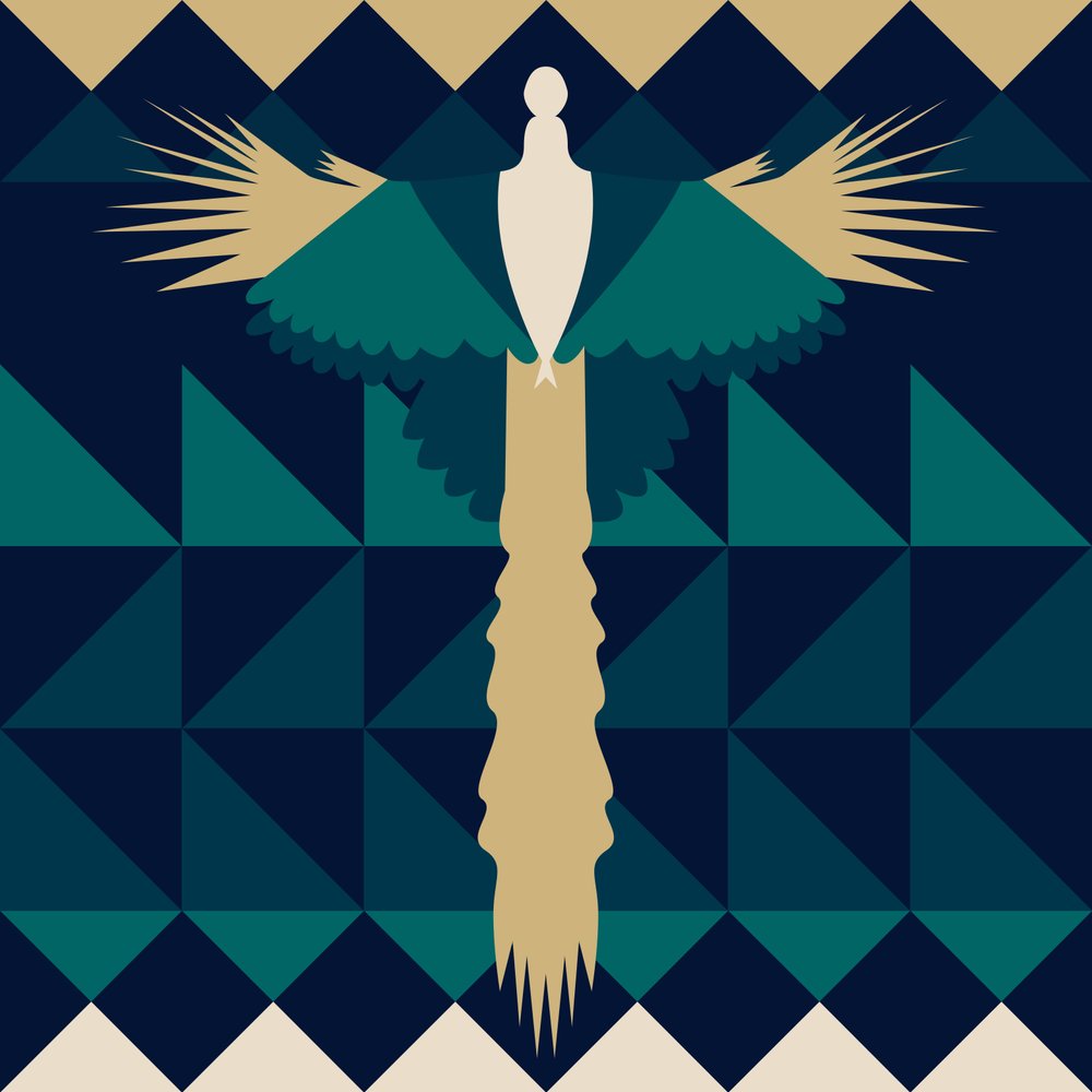 Aztec Peacock by Claire Huntley