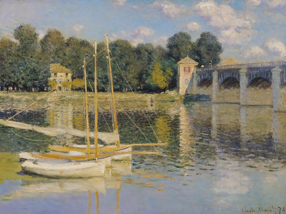 The Bridge at Argenteuil, 1874 by Claude Monet