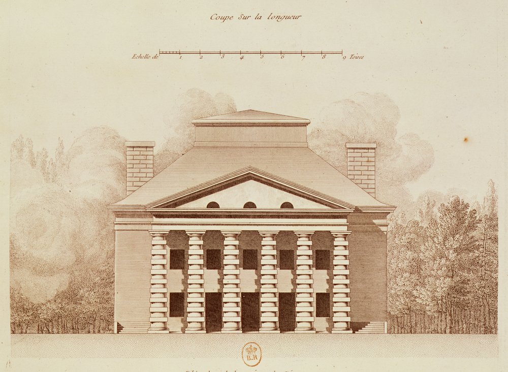 Elevation of the house of the director of the salt works in the 