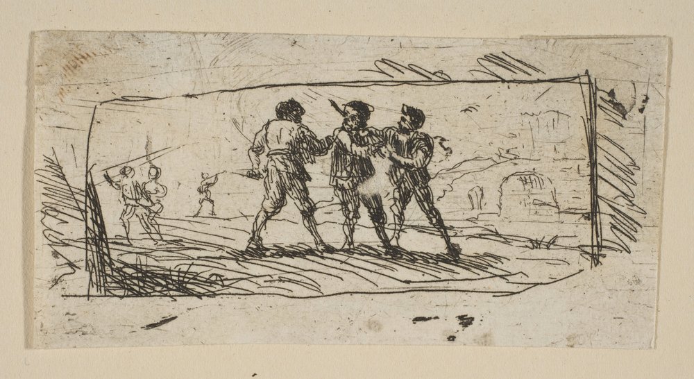 Study with Brigands Lower Section by Claude Lorrain