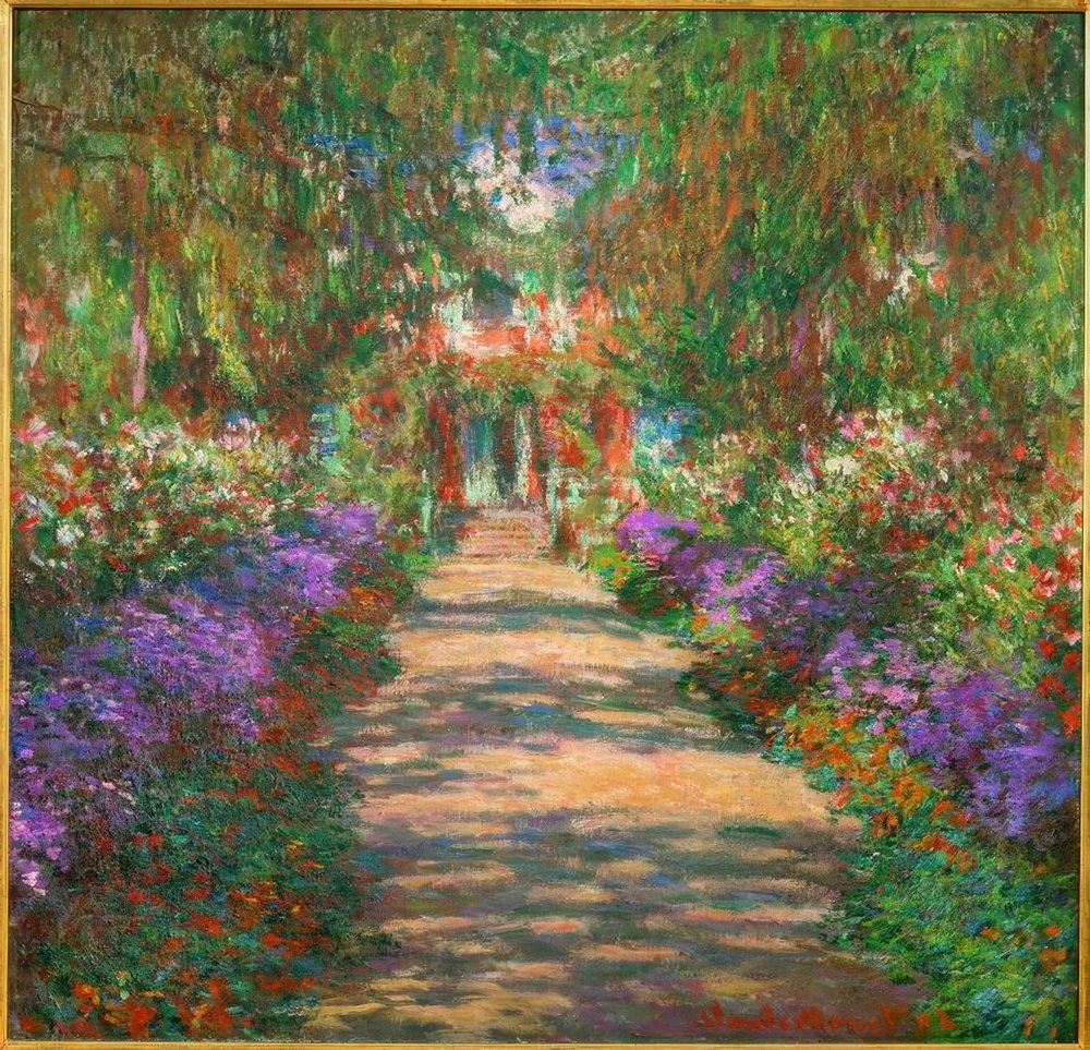 Garden in Giverny by Claude Monet: Premium art reproduction