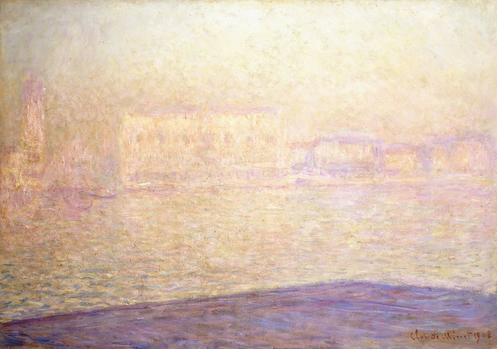 The Ducal Palace Seen from San Giorgio Maggiore by Claude Monet