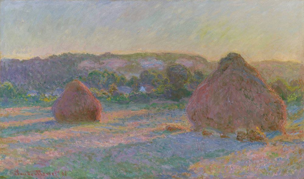 Stacks of Wheat End of Summer by Claude Monet