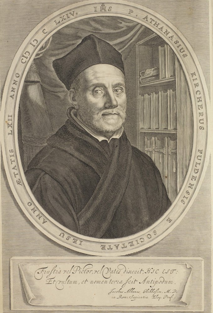 Portrait of Athanasius Kircher by Cornelis Abrahamsz. Bloemaert II