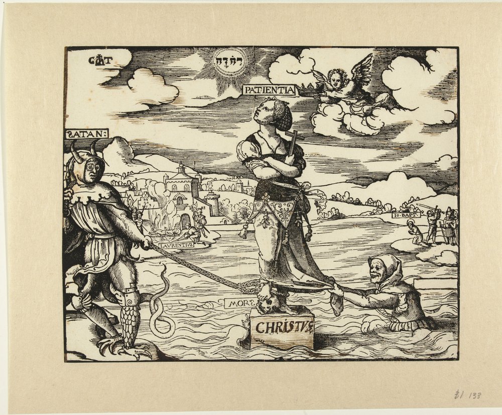 Patience on a Stone in the Water by Cornelis Anthonisz.
