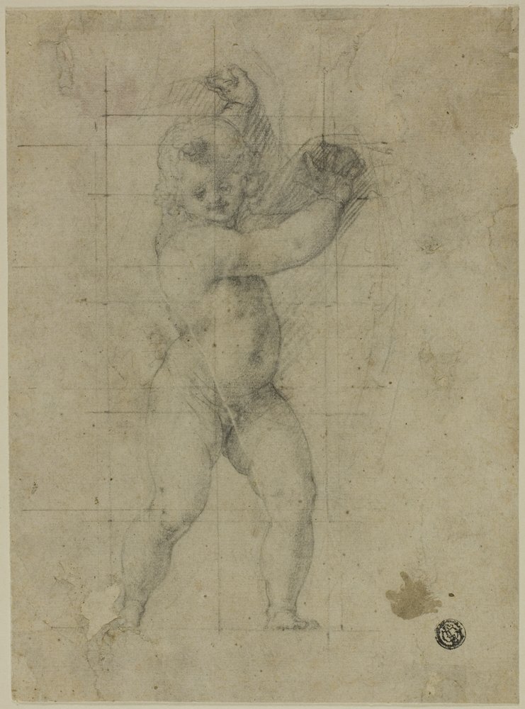 Putto with Raised Arms by Cristoforo Roncalli