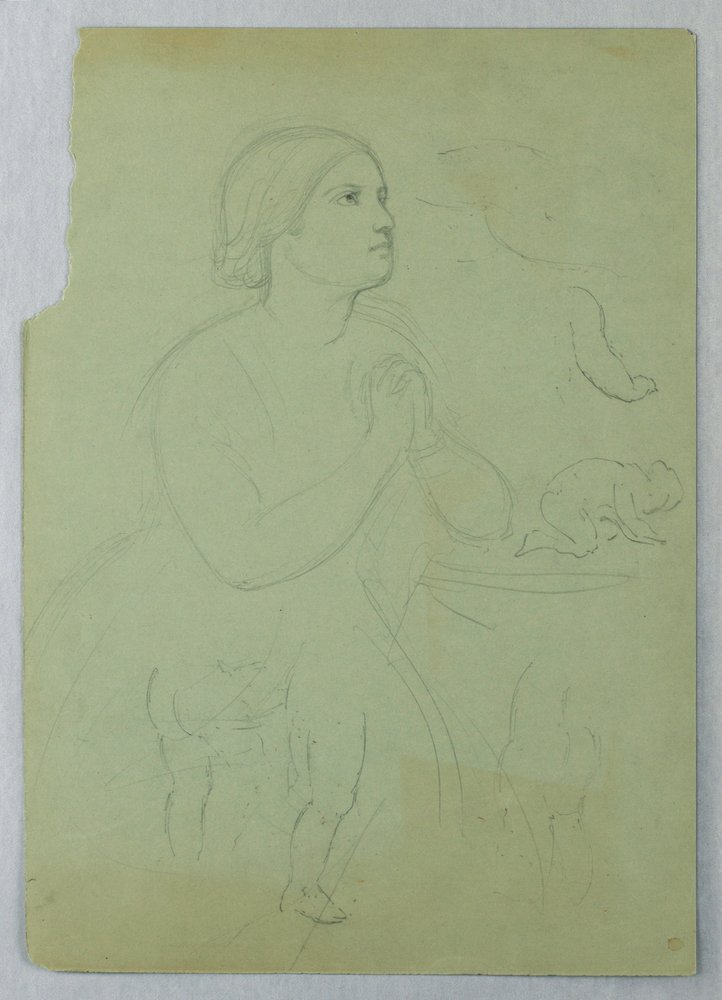 Study for "Communion of the Sick", 1845 by Daniel Huntington