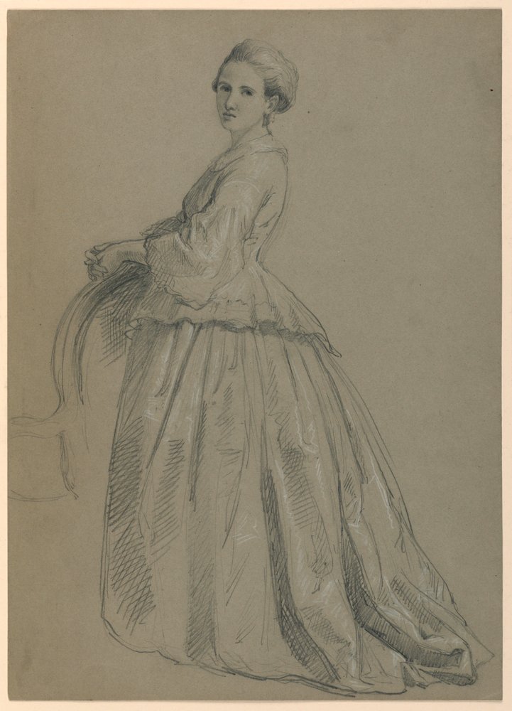 Study for "Martha Washington Reception", 1860 by Daniel Huntington