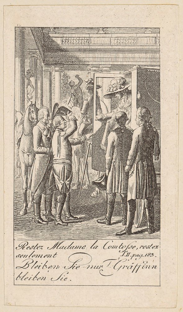 Sheet 12 for "Karoline von Lichtfield" by Daniel Nikolaus Chodowiecki