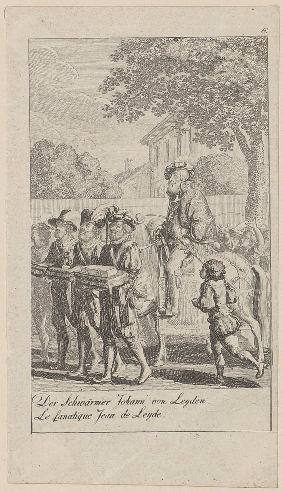 Plate 6 from the Series “Medieval and Modern History” by Daniel Nikolaus Chodowiecki