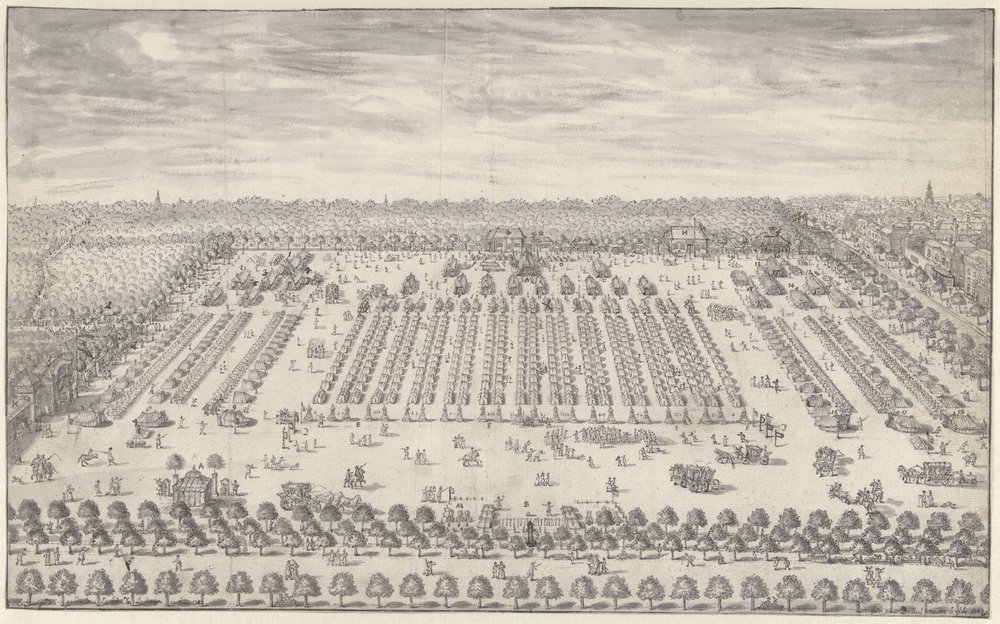 Encampment near The Hague, 1742 by Daniël Marot (II)