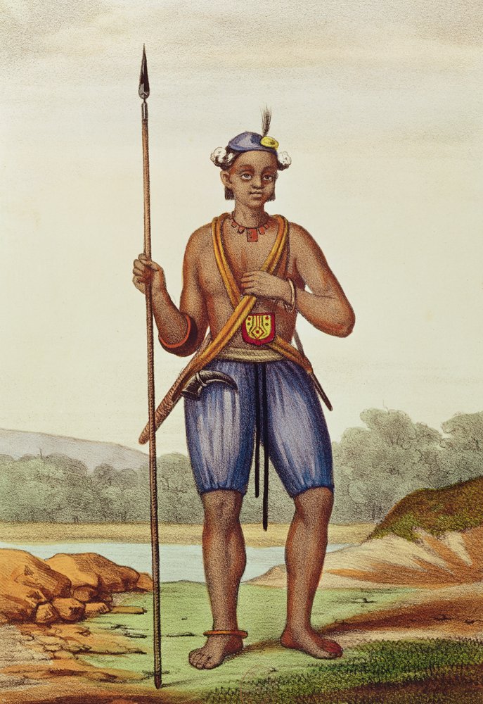 Fulani man, from “Senegalese Sketches, Face of the Country, Nations, Commerce, Religions, Past and Future, Stories and Legends”, 1853 by David Boilat