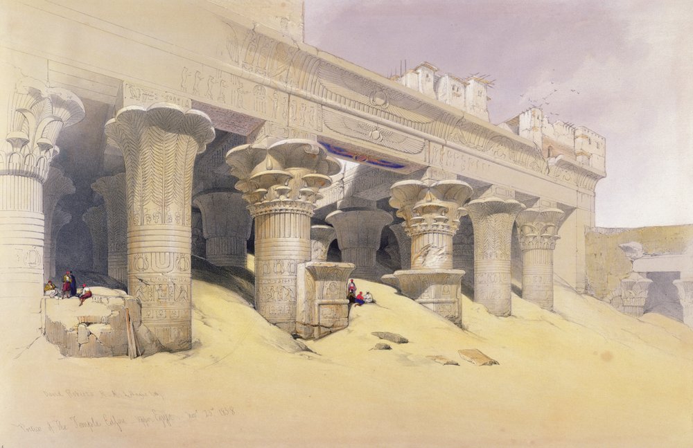Portico of the Temple of Edfu, Upper Egypt (from 