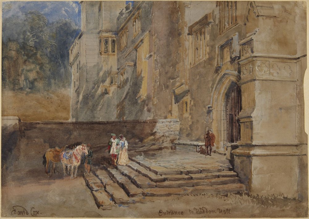 Entrance to Haddon Hall by David Cox