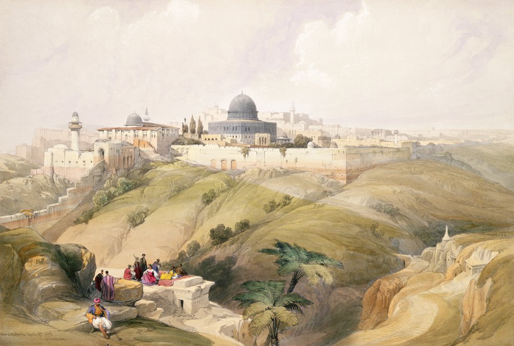 Jerusalem, April 9th 1839, plate 16 from Volume I of 'The