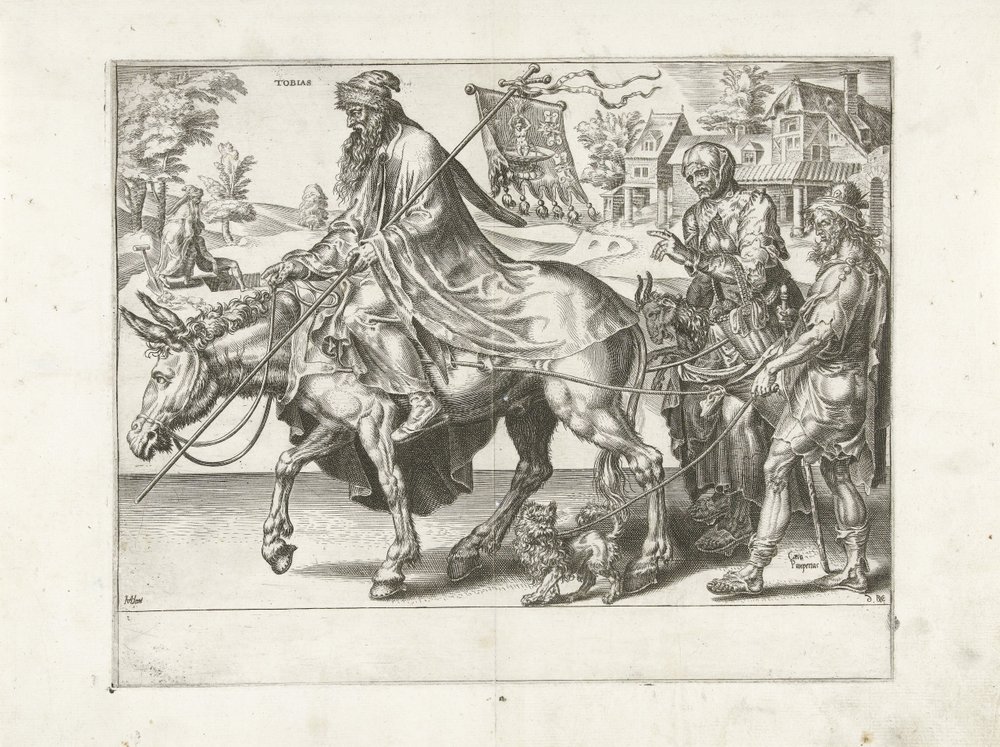 Triumph of Tobias (Triumph of Patience) by Dirck Volckertsz. Coornhert