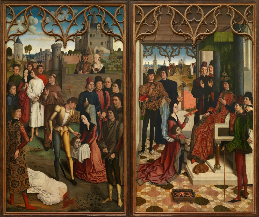 Justice of Emperor Otto III - Beheading of the Innocent Count by Dirk Bouts