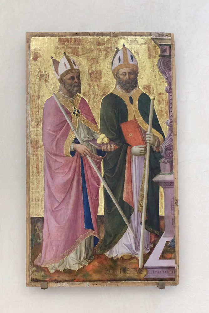 Saints Nicholas and Just, Part of the Altarpiece by Domenico di Michelino