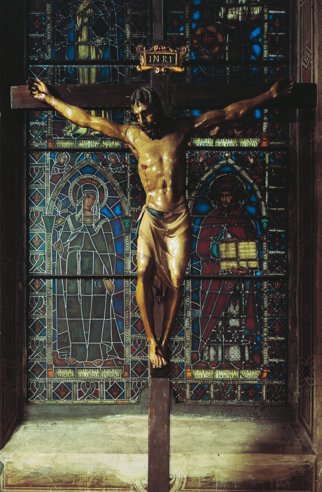 Crucifix, Church of Santa Croce, Florence by Donatello