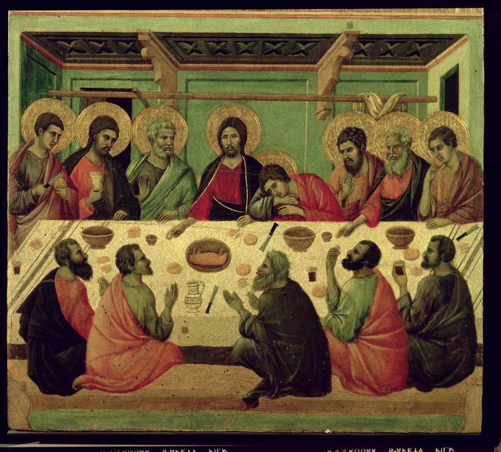 The Last Supper, from the Passion Altarpiece by Duccio di Buoninsegna