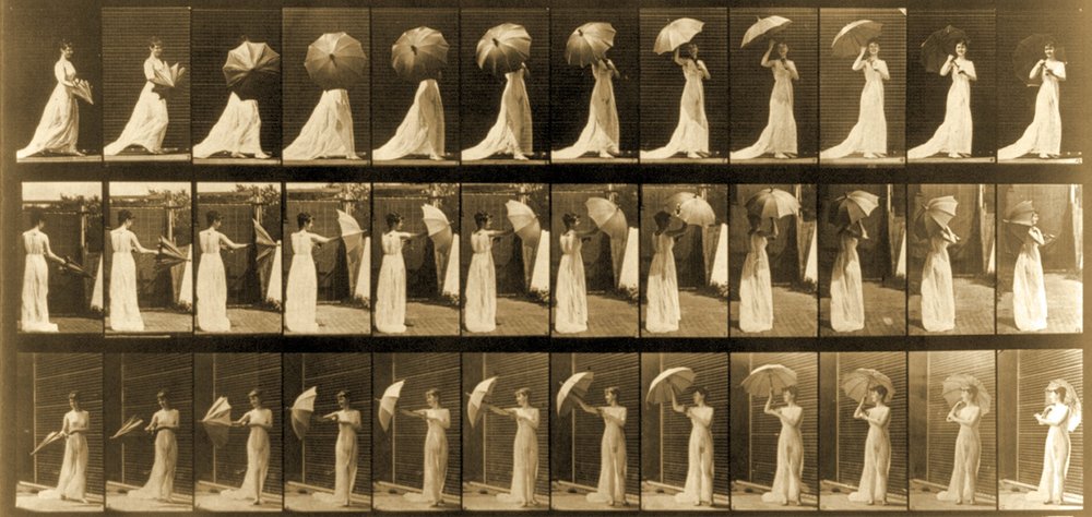 Woman Opening Umbrella from 