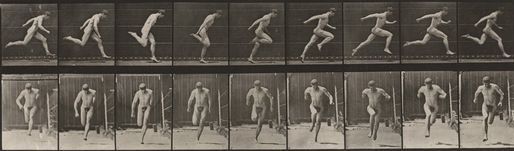 Plate Number 68. Running by Eadweard Muybridge