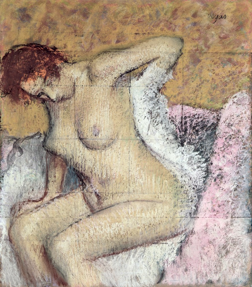 After the Bath by Edgar Degas