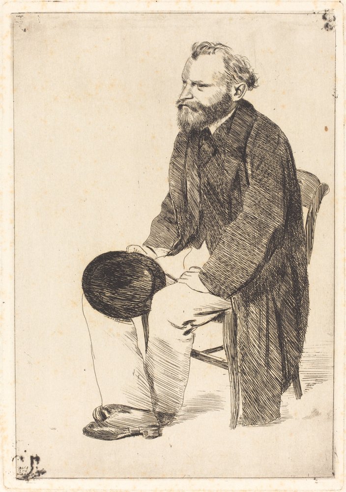 Portrait of the Artist Édouard Manet by Edgar Degas