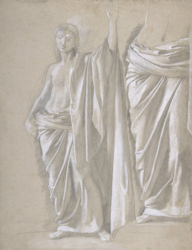 Study of a Draped Figure by Edgar Degas