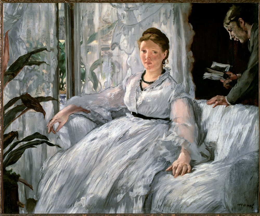 Reading (Portraits of Suzanne Manet and her son, Leon Koella-Leenhoff)