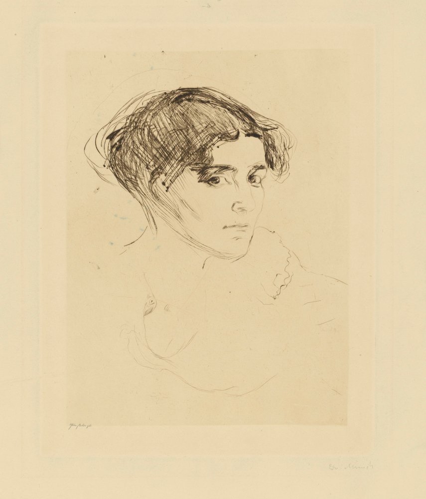 Head of a Woman by Edvard Munch