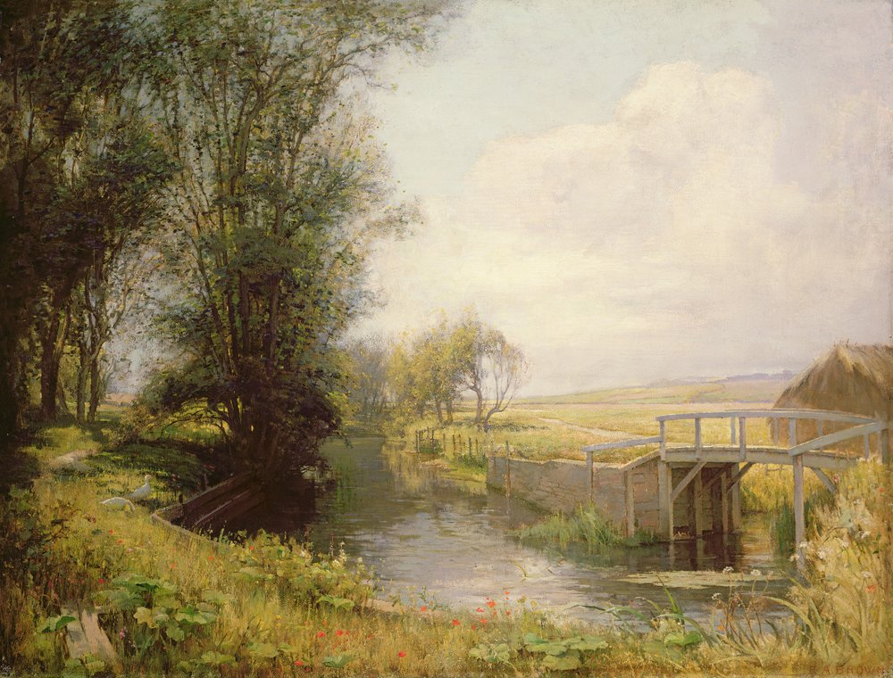 Scene in Oxfordshire by Edward Archibald Brown